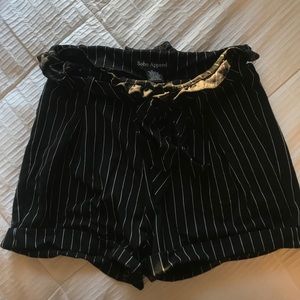 ❗️SOLD❗️Soho Apparel Stripe Paperbag Shorts